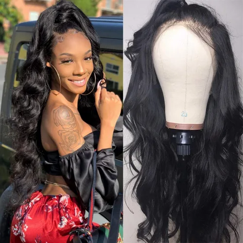 Miniatura 11 de Ali Pearl Peluca de cabello humano ondulado profundo de 13 x 4 con encaje frontal para mujeres negras, peluca de encaje virgen brasileño Densidad