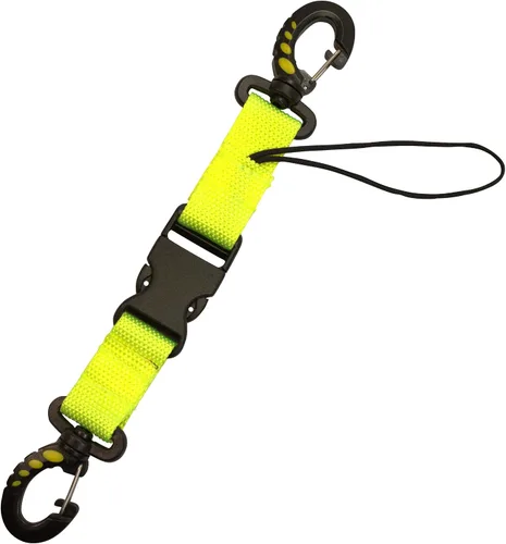 Miniatura 9 de Scuba Clips Lanyard with Dual Clips and Quick Release Buckle, Scuba Accessory for Diving, Dive Clip for Equipment Essentials Amarillo
