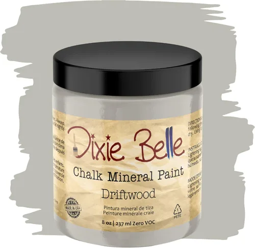 Miniatura 392 de Dixie Belle Paint Company - Pintura con acabado de tiza para muebles, color negro (Caviar), 1 galón, 128 fl oz, pintura mineral color rosa intenso