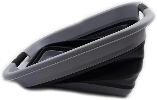Miniatura 4 de SAMMART Cesta de lavandería plegable de 25L (6.6 galones) - Contenedor/organizador de almacenamiento plegable - Contenedor de lavado portátil
