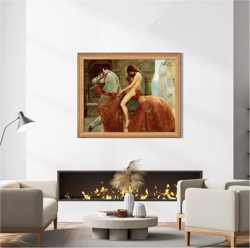 Miniatura 828 de A&T ARTWORK Campo de trigo con cipreses de Van Gogh Las reproducciones de arte clásico mundial, impresiones en lienzo giclée para decoración