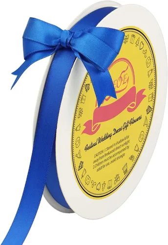 Miniatura 67 de Cinta de satén blanca antigua de doble cara de 1-1/2 pulgadas x 50 yardas, cinta de poliéster para envolver regalos, día de San Valentín, bodas