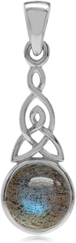 Miniatura 14 de Silvershake - Colgante de plata fina 925 con nudo celta de triquetra y collar de 18 pulgadas