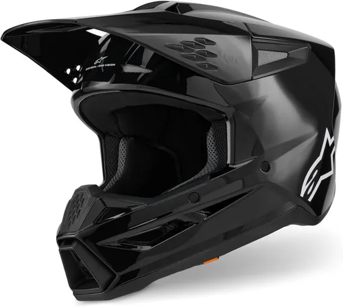 Miniatura 2 de Alpinestars SM3 sólido motocross y casco todoterreno ECE06/DOT Negro lustrado