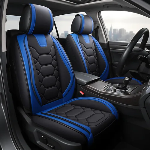 Miniatura 12 de OASIS AUTO Fundas para Asientos Delanteros de Automóvil, Fundas de Asiento Impermeables de Cuero Sintético para Automóviles Ajuste Universal