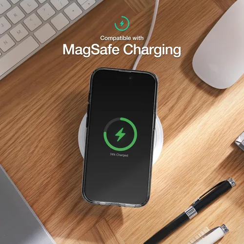 Miniatura 4 de ENCASED Funda de privacidad, diseñada para iPhone 15 (2023), funda transparente delgada con protector de pantalla antiespía, vidrio templado 9H