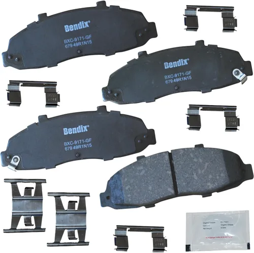 Miniatura 314 de Pastillas de freno delanteras cerámicas Bendix Priority1 CFC2302 para Hyundai Elantra 2021, Sonata 2022-2020, Kia K5 2023-2021