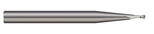 Micro 100 SME-030-2 Molino de extremo cuadrado, .030" diámetro del cortador, .045" LOC, 2 Fl, 1/8" diámetro del vástago, 1-1/2" OAL, sin