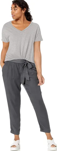 Miniatura 5 de Daily Ritual - Camiseta larga de manga corta con cuello en V para mujer