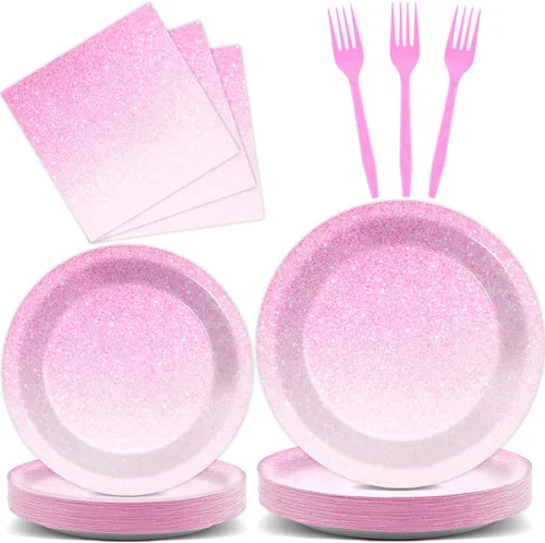Miniatura 50 de 96 piezas de decoración de cumpleaños número 65 para hombres, platos y servilletas de papel para la mesa de pastel, suministros de mesa