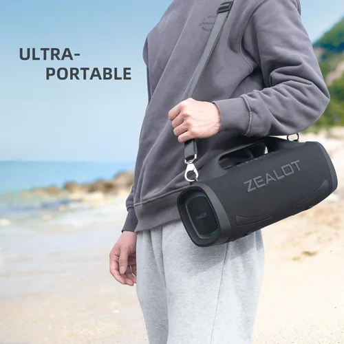Miniatura 5 de ZEALOT Altavoz Bluetooth, altavoces de sonido en auge de 120 W, inalámbrico, doble emparejamiento, XBass, Bluetooth 5.3, 24000mAh, altavoz portátil