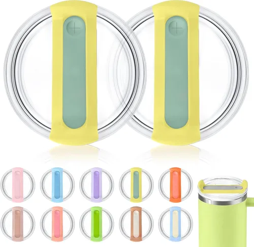 Miniatura 35 de Tapa de vaso de 40 onzas para Stanley, a prueba de derrames, resistentes a salpicaduras, funda de repuesto para accesorio de copa Stanley