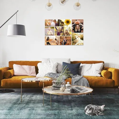 Miniatura 3 de CCWACPP - Impresiones de lienzo de collage con tus fotos para familia, boda, bebé, mascota, perro, imagen en lienzo personalizada, foto Plantillas-13