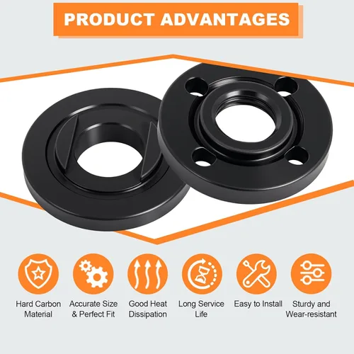 Miniatura 4 de Podoy Paquete de 6 tuercas de bloqueo de brida de amoladora angular 5/8-11, piezas de repuesto compatibles con Dewalt Milwaukee Makita Ryobi Bosch
