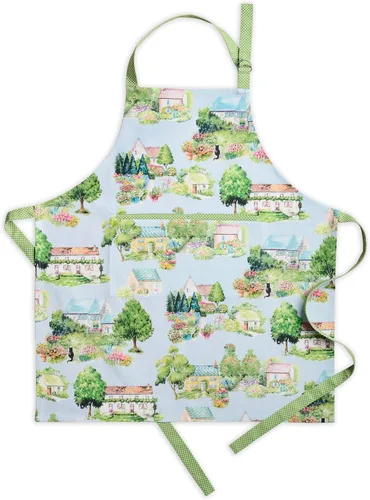 Miniatura 31 de Maison d' Hermine Delantal 100% de algodón para mujeres con bolsillo de cocina delantal de chef para hombres para cocinar primavera verano 001