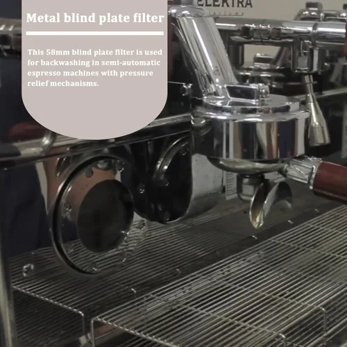 Miniatura 4 de Cesta de filtro de descarga trasera de 2.283 in, filtro de retrolavado, cesta de filtro de acero inoxidable para Breville Gaggia Classic y otras