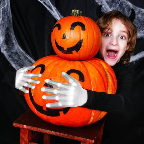 Miniatura 8 de Guantes LED iluminados para niños, juguetes geniales para niños de 8 a 12 años, niñas, accesorios de disfraces de Halloween multicolores, regalos