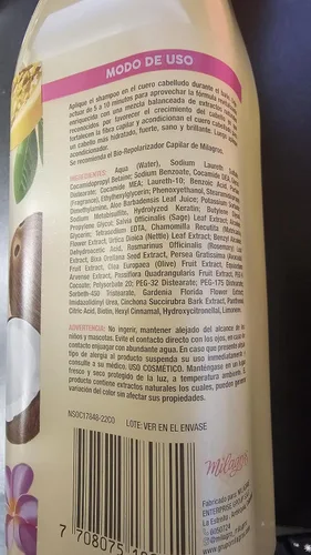 Miniatura 6 de Milagros Champú Herbal & Tratamiento Biorepolarizador Combate caida del cabello y promueve su crecimiento Tratamiento de Colombia Milagros ideal