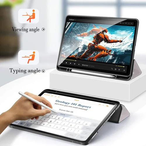 Miniatura 2 de Funda para iPad Pro de 12.9 pulgadas de 4ª generación 2020 y 2018, soporte de lápiz con función de apagado y encendido automático, funda inteligente