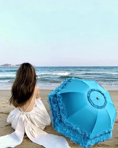 Miniatura 46 de WENDIN Sombrilla de encaje plegable vintage Paraguas gótico lluvia Anti-UV protección de encaje parasol cúpula Foto Props niñas sombrilla paraguas