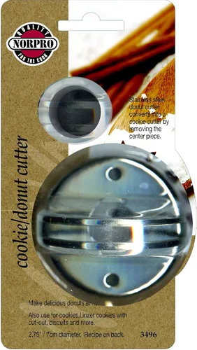 Miniatura 6 de Norpro Cortador de rosquilla/galleta/galleta de acero inoxidable con centro extraíble de 2.75 pulgadas/2.8 in