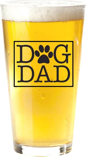 Vaso de cerveza Dog Dad para hombres con mascotas, regalos únicos para los amantes de los perros, día del padre, cumpleaños, Navidad, día de San