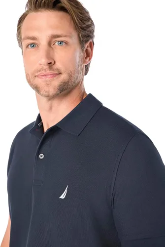 Miniatura 89 de Nautica playera polo clásica de mangas cortas, color sólido, para hombre