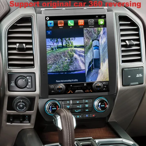 Miniatura 3 de Para Ford F150 Radio Actualización 2015 2016 2017 2018 Camiones Accesorio Estéreo Reemplazo 8core CPU 12.1 pulgadas IPS Pantalla táctil Construido