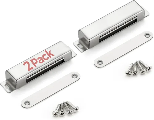 Miniatura 12 de Imanes de Puerta de Gabinete Ravinte, Cierre Magnético Fuerte de 13.6kg, Llave Magnética de Alta Resistencia, Cierre Magnético para Puerta