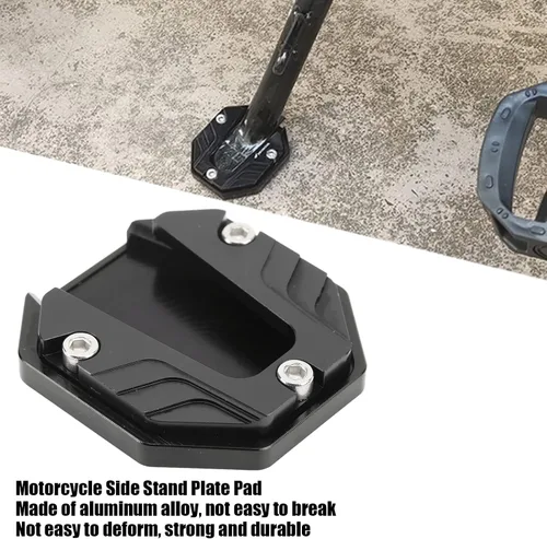 Miniatura 2 de Placa de Kickstand de la motocicleta, placa de extensión del soporte de la motocicleta de la aleación de aluminio