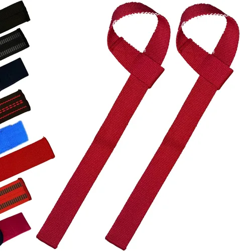 Miniatura 9 de Correas de levantamiento de pesas de 25 pulgadas (par) – Domina el peso muerto con muñequeras de algodón resistente – Soporte de agarre máximo
