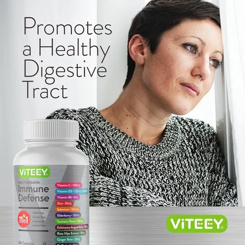 Miniatura 6 de Suplemento multivitamínico de defensa inmunológica 11 en 1 – Cápsulas de refuerzo inmunológico con vitamina D3, vitamina B6, equinácea, cúrcuma