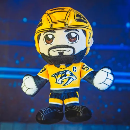 Miniatura 4 de Bleacher Creatures Nashville Predators Roman Josi - Peluche de 8 pulgadas de la NHL Kuricha sentado - Superestrella de la NHL inspirada en Chibi Los