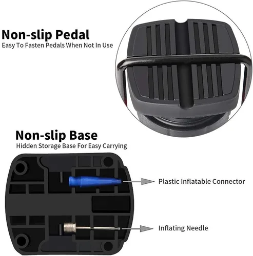 Miniatura 5 de Bomba para Bicicleta, Mini Bomba de Bicicleta Portátil Bomba de Piso para Bicicleta con Válvulas Presta y Schrader Bomba de Aire de Piso