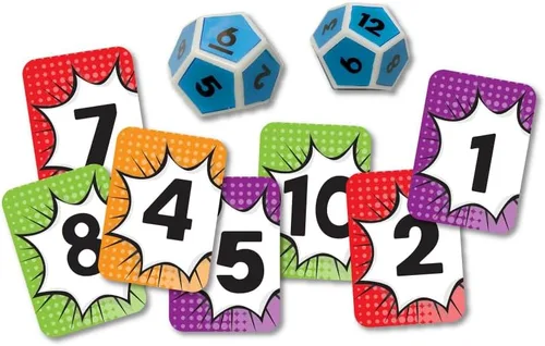 Miniatura 4 de University Games, Juego de Dados de Viaje Scholastic Math Match, Juego de Refuerzo Matemático para Niños, para 2 o Más Jugadores a Partir de 5 Años