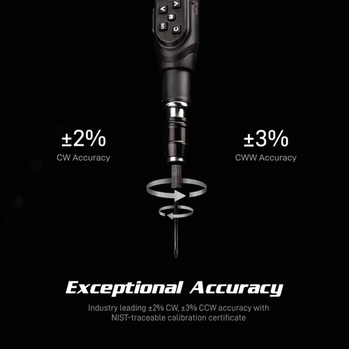 Miniatura 3 de Capri Tools Destornillador de torque digital, doble dirección, 0.44-4.42 pies-libras/5.0-50 cNm/0.51-5.1 kg-cm (CP26000-50)