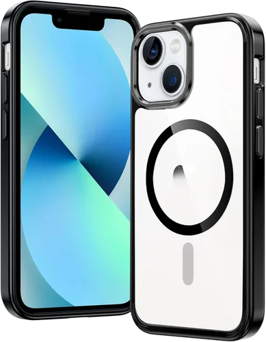 Miniatura 348 de FNTCASE Funda para iPhone 13 Pro-Max: Fundas magnéticas transparentes compatibles con Magsafe Slim anti amarillamiento protección contra caídas