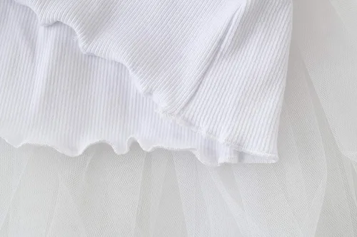 Miniatura 3 de Vestido tipo tutú para niña, vestido sin mangasmanga larga para niña, vestido de verano de tul para niña
