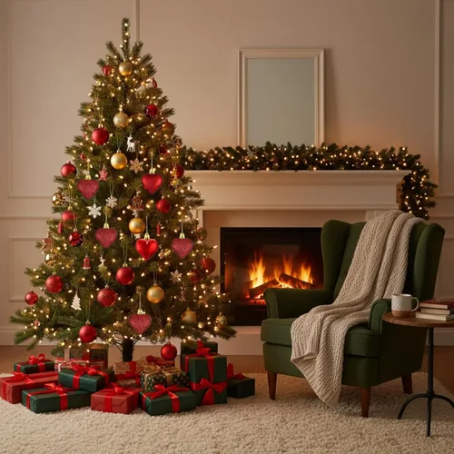 Miniatura 4 de Adornos de corazón para el día de San Valentín: 3 adornos con forma de corazón para árbol de Navidad y para colgar como decoración en el día de San