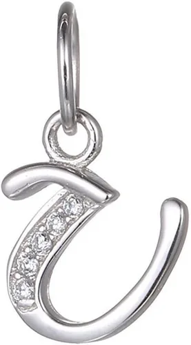 Miniatura 22 de Adabele Auténtica plata de ley brillante A-Z 26 letras pequeñas del alfabeto con circonita cúbica, colgante de diamantes de imitación resistente al