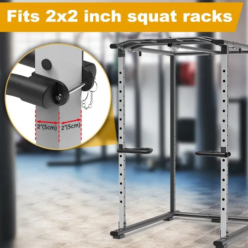 Miniatura 2 de Kipika Accesorio de estante de potencia para orificios de 5/8" y 1" - Equipo de gimnasio para casa resistente para estante de sentadillas de 2x2
