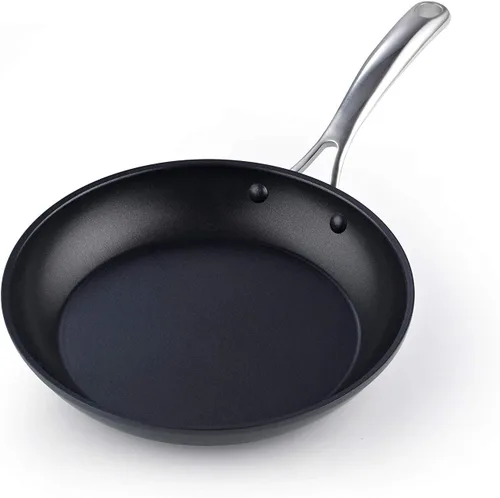 Miniatura 8 de Cooks Standard Sartén para Tortilla Francesa, Clásica de Anodizado Duro Antiadherente 8 Pulgadas/20cm Sartén para Saltear Huevos, Negro Negro-No