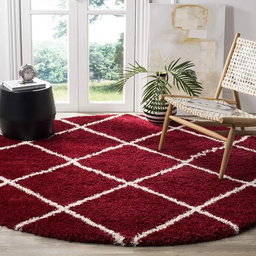 Miniatura 124 de SAFAVIEH Hudson Shag Collection - Alfombra decorativa de 2 x 3 pies, color beige y marfil, diseño moderno de enrejado, no desprende pelusa