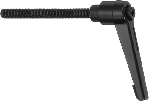 Miniatura 17 de uxcell Perillas ajustables M5 x 0.472 in, mango de rosca macho, botón de trinquete de liberación rápida, perno giratorio para maquinaria de torno