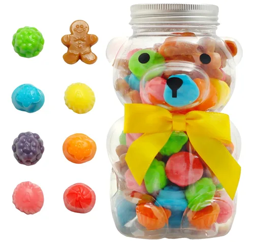 Miniatura 11 de Bear Necessities Osos Gominosos en Frasco de Oso - Lindo Lazo, Caramelos Gomosos Envasados a Mano, Regalo - Elaborados y Hechos en los EE. UU.