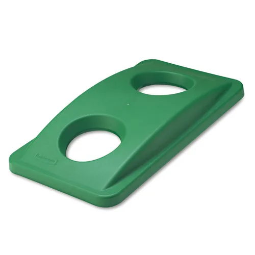 Miniatura 4 de Rubbermaid Commercial Products Tapa de Bote de Basura Slim Jim, Verde, Tapa de Residuos para Papel/Botella/Lata Compatible con Contenedor