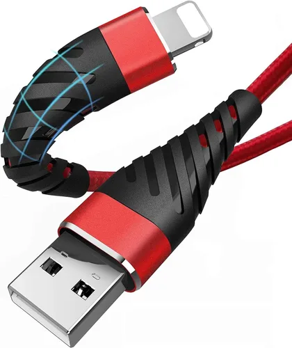 Cable de carga para iPhone de 3 pies para [certificado MFi de Apple], (paquete de 2) cable Lightning CyvenSmart de 3 pies, cable de carga rápida de