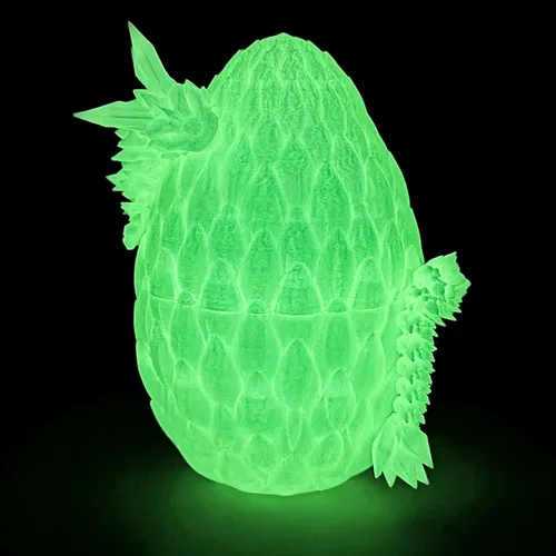 Miniatura 9 de Huevo de dragón 3D – Huevo de Pascua con dragón flexible en el interior, gran regalo impreso en 3D, decoración de figuras, juguete de escritorio