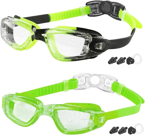 Miniatura 15 de COOLOO - Gafas de natación para niños, paquetes de 2 gafas de natación para niños y niñas de 4 a 16 años