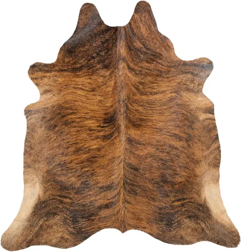 Miniatura 8 de Sunshine Cowhides Alfombra de piel de vaca rojiza 100% genuina, estilo moderno, alfombra de piel de animal y alfombra para suelo, para sala